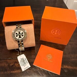 Tory Burch Two-Tone Logo Watch